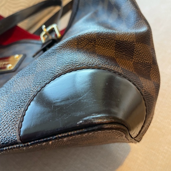 Louis Vuitton Hampstead MM Demier Ebene Brown and Red Tote Bag - Picture 10 of 14